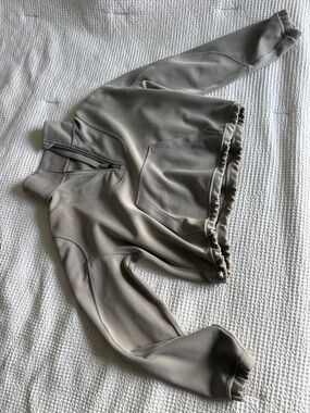 lululemon athletica Taupe Half-Zip Pullover Sweater